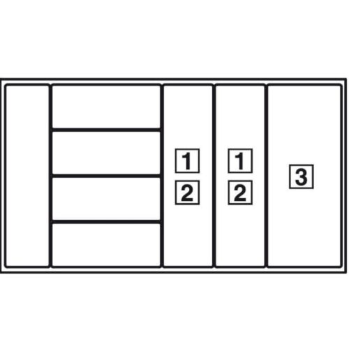 Lắp đặt Bộ khay chia ngăn kéo Hafele 552.52.303