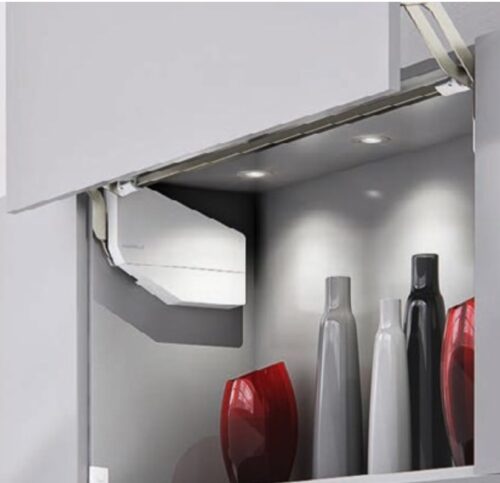 Bộ tay nâng FREE UP E Hafele 372.29.712 nắp xám