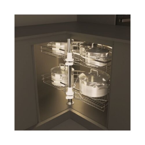Bộ rổ góc xoay 180 độ MEZZO Cucina 548.37.000 Inox 304