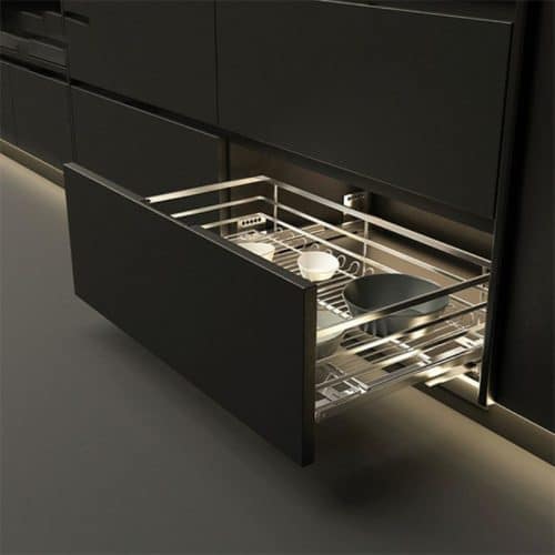 Bộ rổ xoong nồi CAPPELLA Cucina 549.08.226 mạ chrome