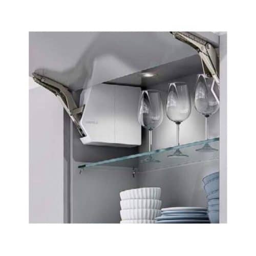 Bộ tay nâng FREE FLAP 1.7E Hafele 372.29.701 nắp xám