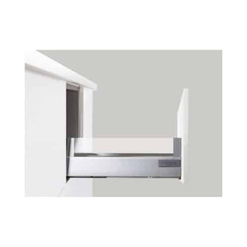 Ray hộp kính Hafele 552.03.095 Alto giảm chấn màu xám H84xD500mm