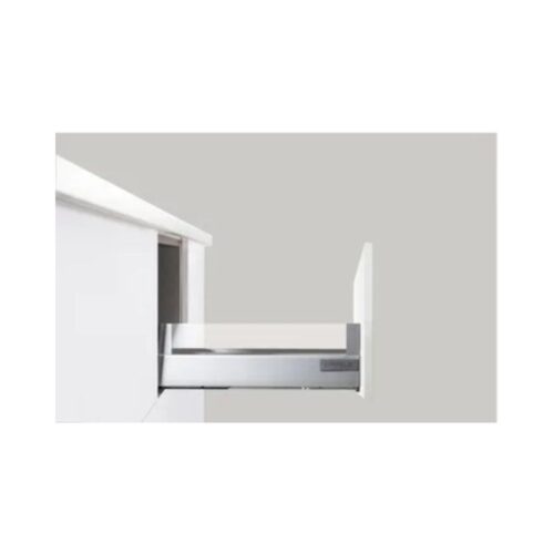 Ray hộp kính Hafele 552.03.795 Alto giảm chấn màu trắng mờ H84xD500mm