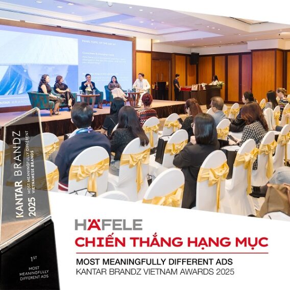 Häfele chiến thắng hạng mục “Most Meaningfully Different Ads” tại Kantar BrandZ Vietnam Awards 2025 1 Häfele chiến thắng hạng mục “Most Meaningfully Different Ads” tại Kantar BrandZ Vietnam Awards 2025